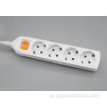 4-utlopp EU/Tyskland Standard Power Strip